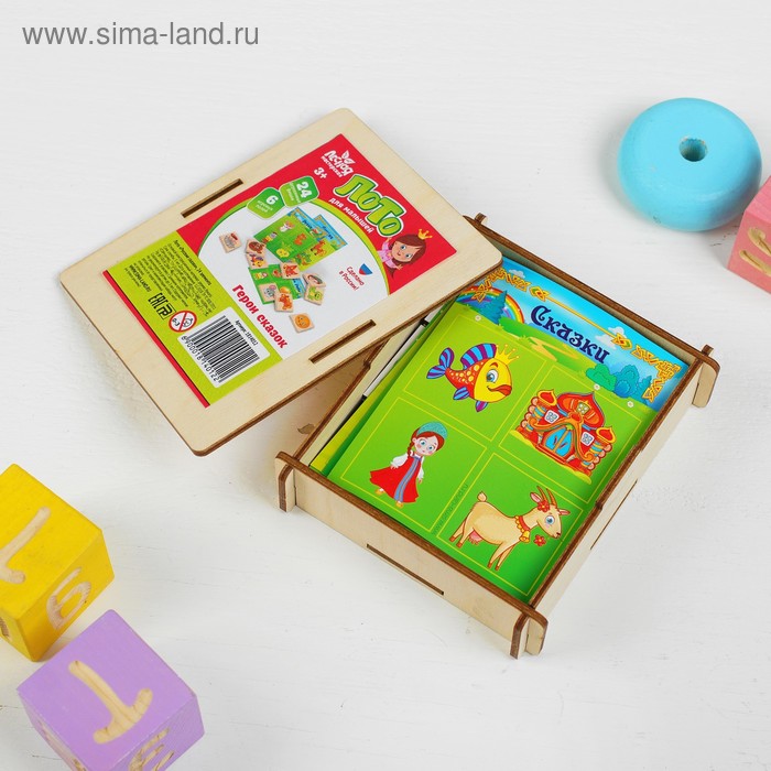 Интеллектуальные игры  Сима-Ленд Настольная игра. Лото Сказки , 24 элемента