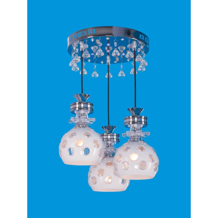 Люстра подвес "Авигея" 3 лампы хром