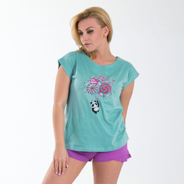 Футболка женская KAFTAN "Панда" р-р M(46) 100% хлопок