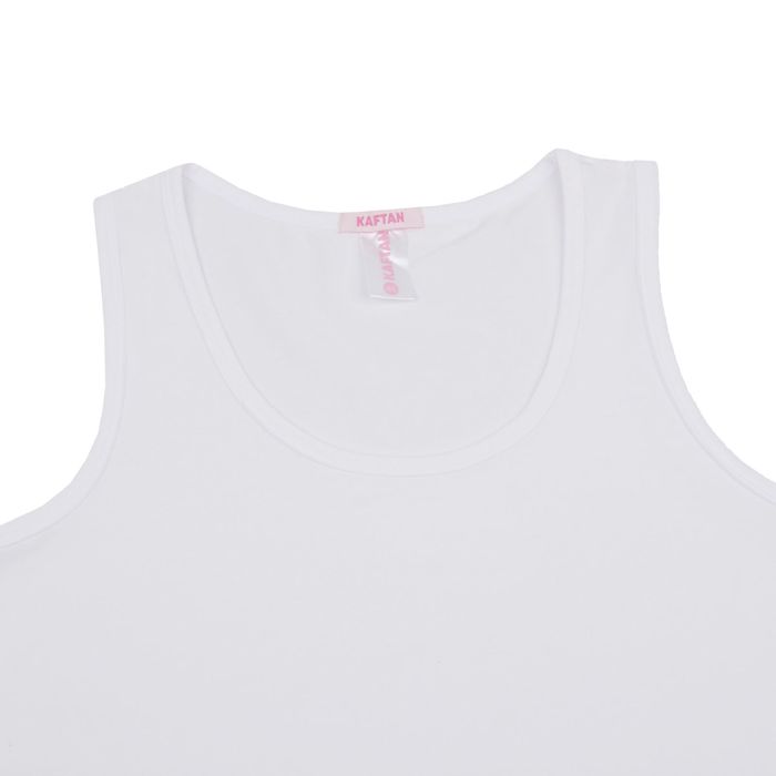 Майка KAFTAN basic, белый, р-р L(48) 92 % хл., 8 % лайкра