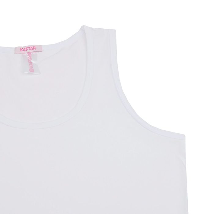 Майка KAFTAN basic, белый, р-р L(48) 92 % хл., 8 % лайкра