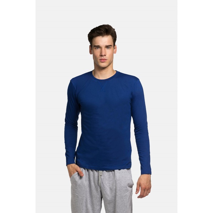 Джемпер мужской KAFTAN basic (М1) р-р XL(50), индиго, хлопок 100%