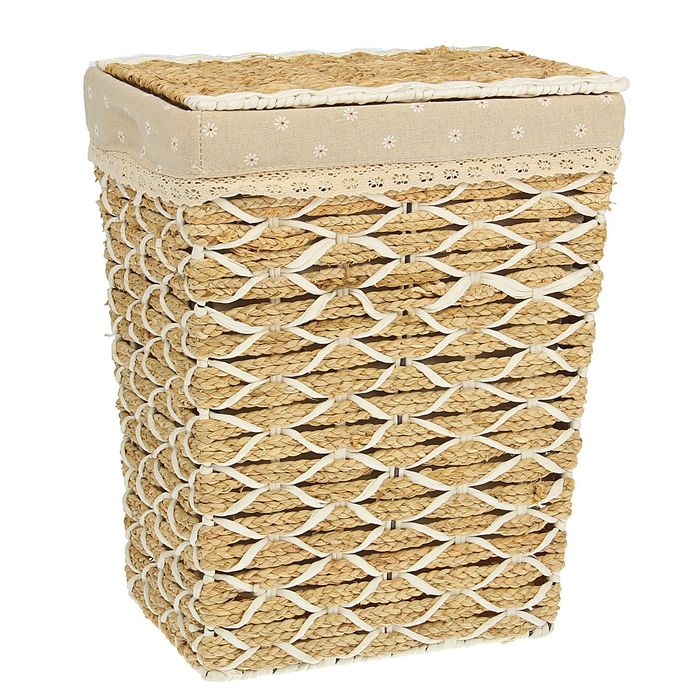 Корзина для белья плетеная "Белый шоколад"