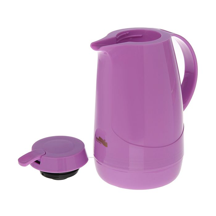 Термос-кофейник с ручкой «Агнес», 1 л, крышка винтовая, рычаг, 12 ч, микс