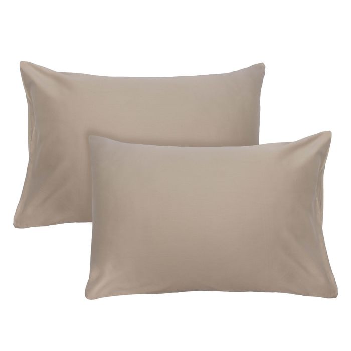 Комплект наволочек "Этель" Серебро 50х70 см - 2 шт, 100% хлопок, сатин