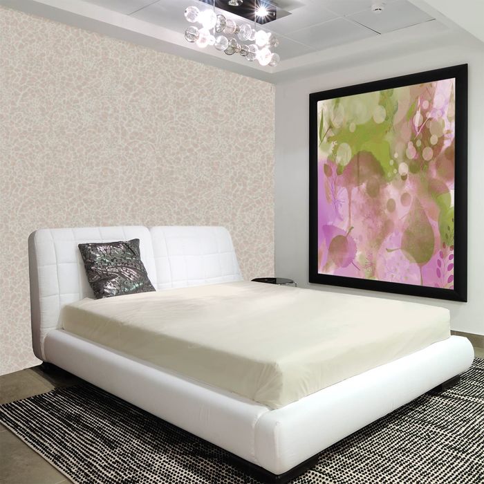 Простыня на резинке "Этель" Снег 90х200 + 20 см, 100% хлопок, сатин