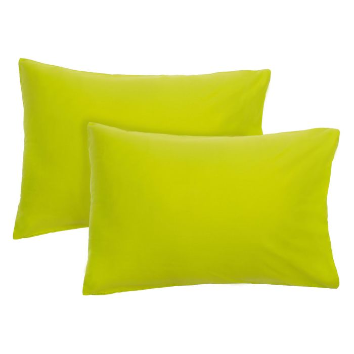 Комплект наволочек "Этель" Лайм 50х70 см - 2 шт, 100% хлопок, сатин