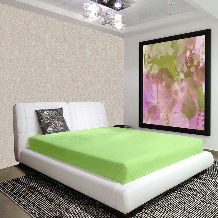 Простыня на резинке "Этель" Лазурит 180х200 + 20 см, 100% хлопок, сатин