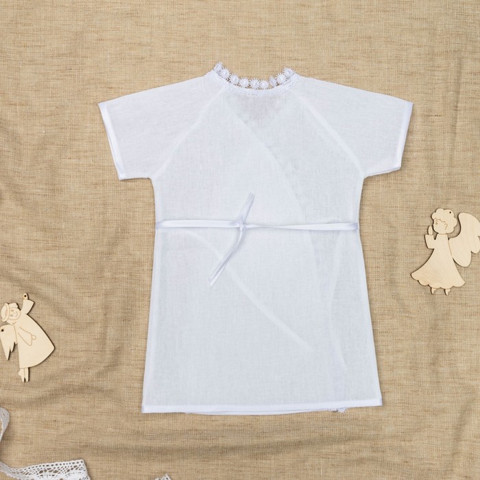 Рубашка для крещения, рост 86 см, цвет белый 00318-08_М