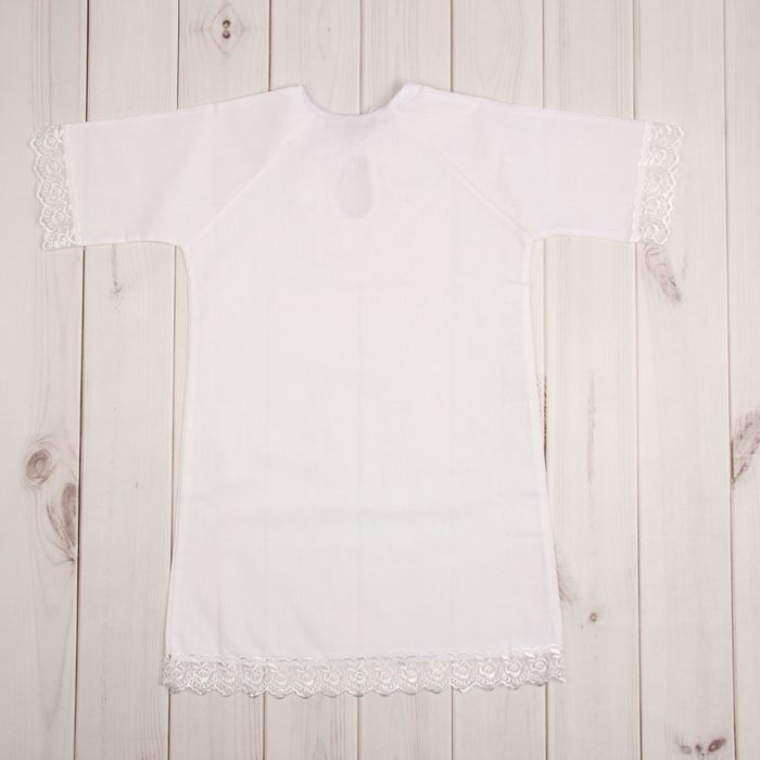 Рубашка для крещения 00320-08, цвет белый, рост 74 см