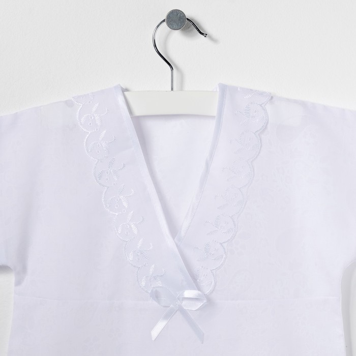 Рубашка крестильная для девочки, рост 74 см, цвет белый 00315-13_М