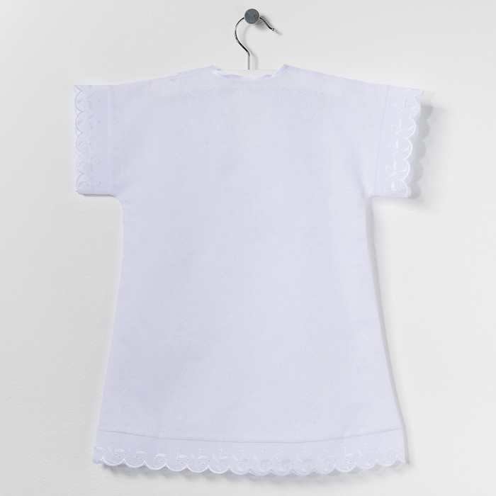 Рубашка крестильная для девочки, рост 74 см, цвет белый 00315-13_М