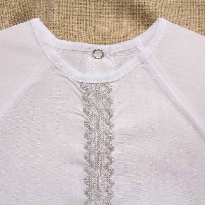 Рубашка для крещения 00319-08, цвет белый, рост 92 см