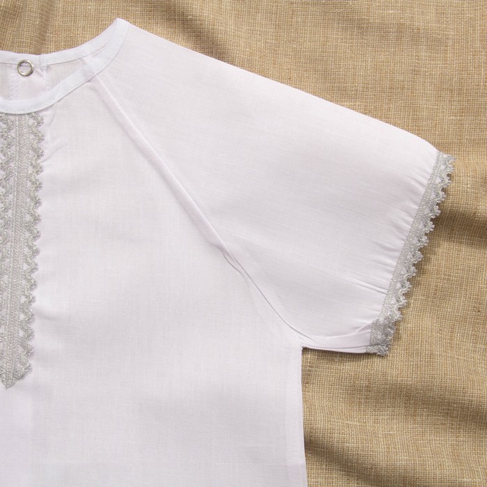 Рубашка для крещения 00319-08, цвет белый, рост 92 см