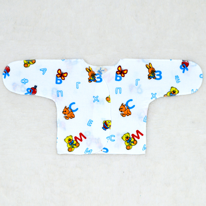 Распашонка с закрытыми рукавами, 02102-07, цвет МИКС, рост 56 см