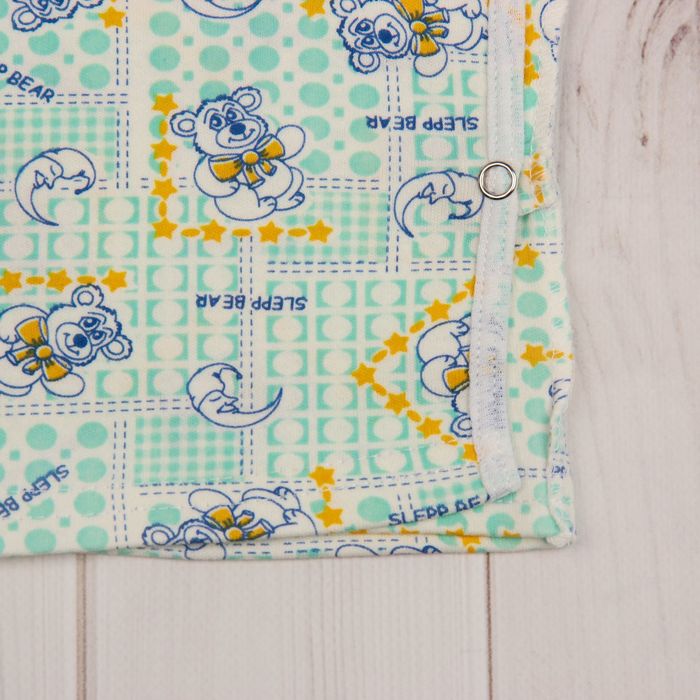 Распашонка с кнопкой на плече, 02114-12, цвет МИКС, рост 56 см