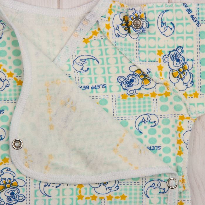 Распашонка с кнопкой на плече, 02114-12, цвет МИКС, рост 56 см