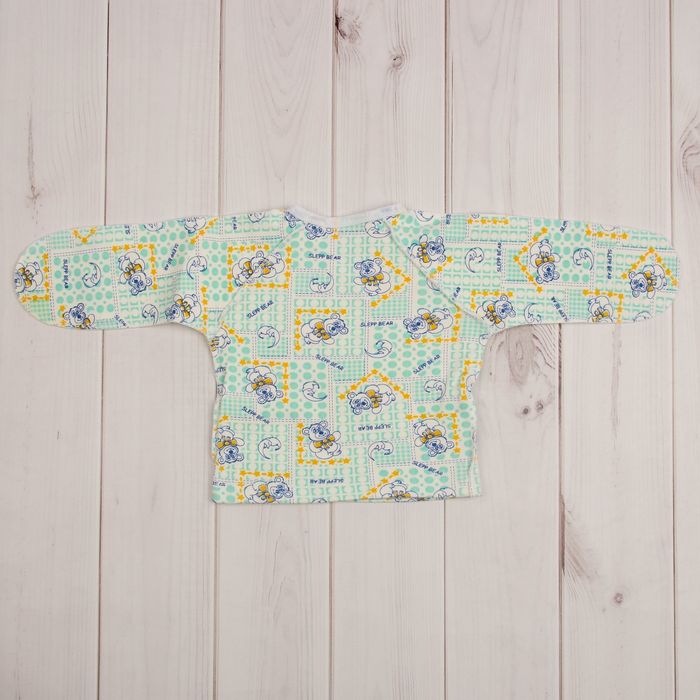 Распашонка с кнопкой на плече, 02114-12, цвет МИКС, рост 56 см