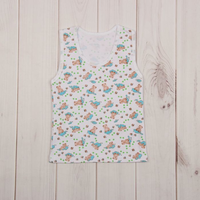 Майка детская, рост 80 см, цвет МИКС 09204-12_М