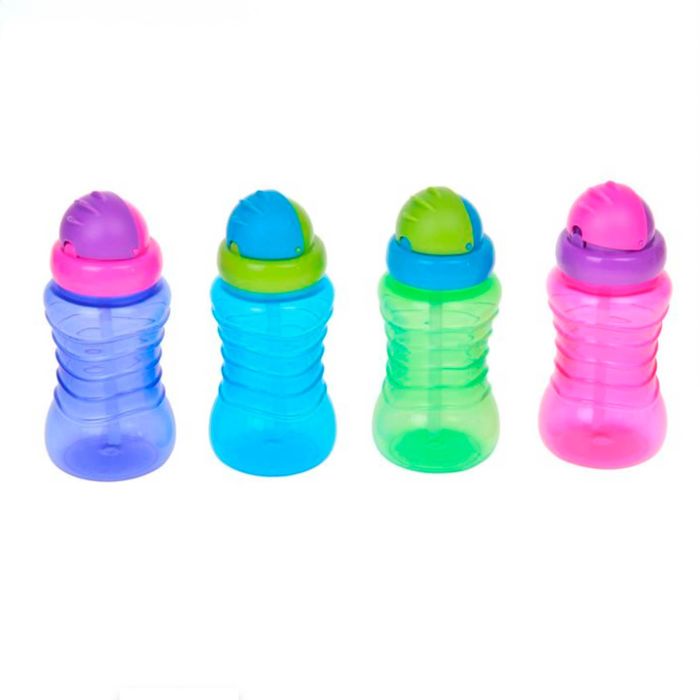 Поильник-непроливайка с соломинкой, 250 мл, от 12 мес., цвета МИКС