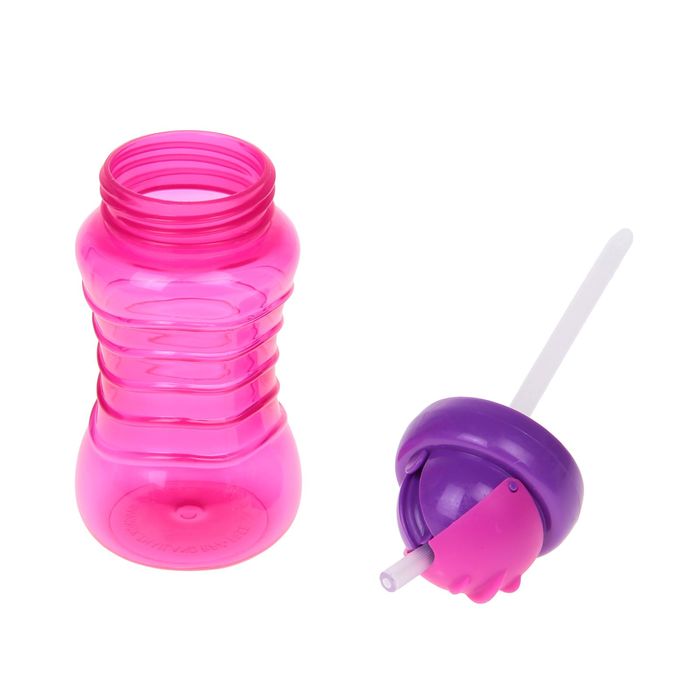 Поильник-непроливайка с соломинкой, 250 мл, от 12 мес., цвета МИКС