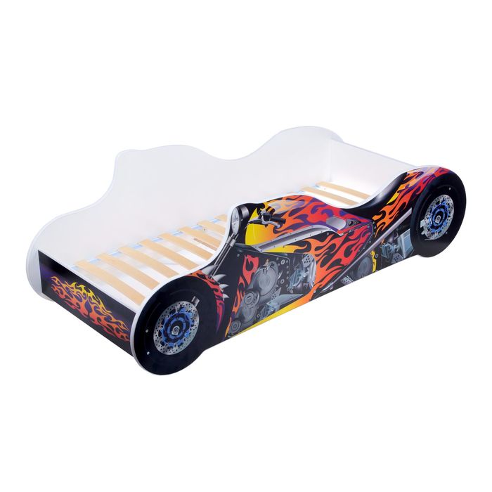 Кровать-машина «Мотоцикл синий»