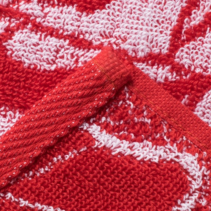 Полотенце махровое Авангард 70x140 см, 4378, Розы в сердцах МИКС, хлопок, 420 гр/м2