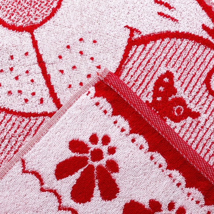 Полотенце махровое Авангард 50x90 см, 3475, Ты в моем сердце МИКС, хлопок, 420 гр/м2