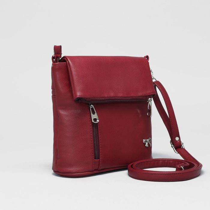 Сумка женская, 1 отдел, цвет бордовый