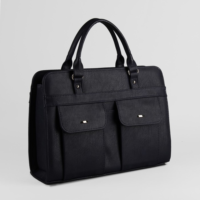 Сумка женская на молнии, 1 отдел, цвет синий