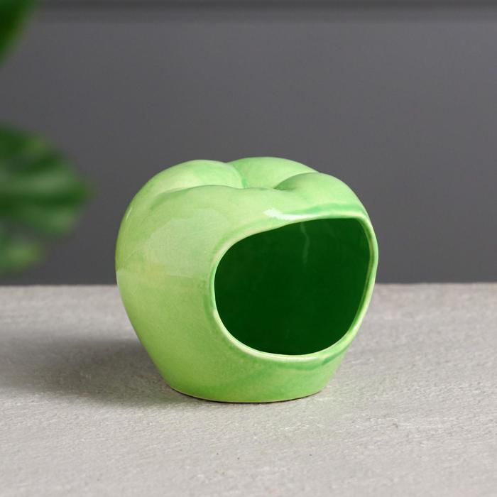 Кормушка для хомячков "Яблоко" цвет зеленый