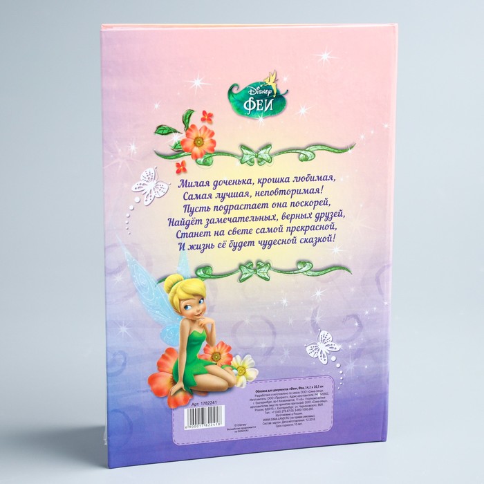 Папка для свидетельства о рождении А5 "Феи"