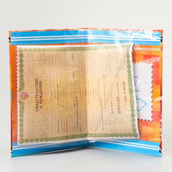 Папка для свидетельства о рождении А5 "Маккуин", Тачки