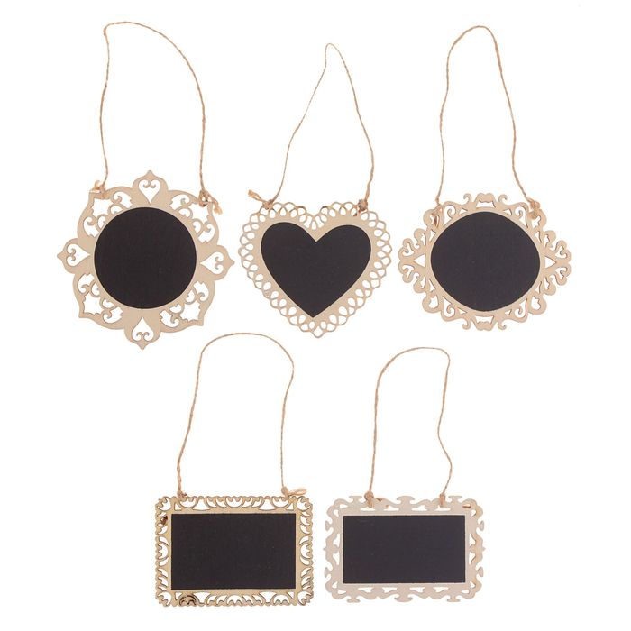 Досочка для записей мелом под роспись, на подвесе, МИКС