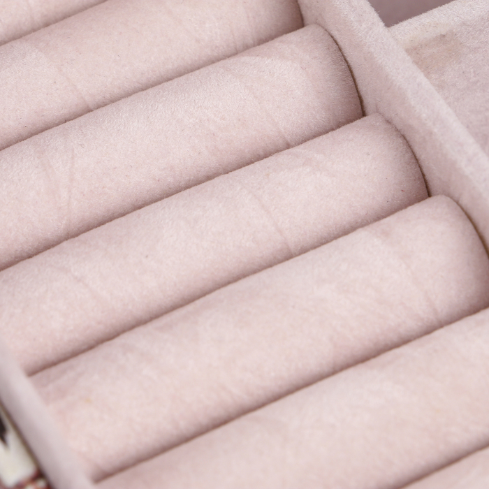 Шкатулка кожзам для украшений "Пизанская башня и ретромобиль" 8х25х19 см