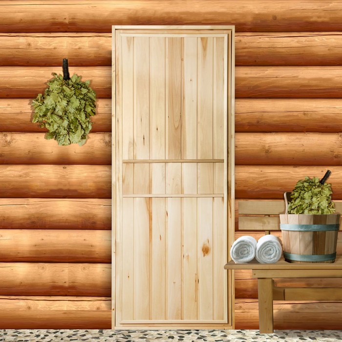Дверь для бани "Эконом", 180×70см, ПРОМО