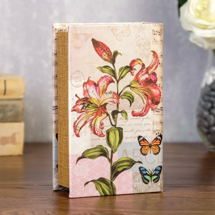 Сейф дерево книга "Лилия" 17х11х5 см