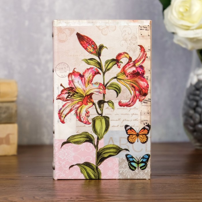 Сейф дерево книга "Лилия" 17х11х5 см