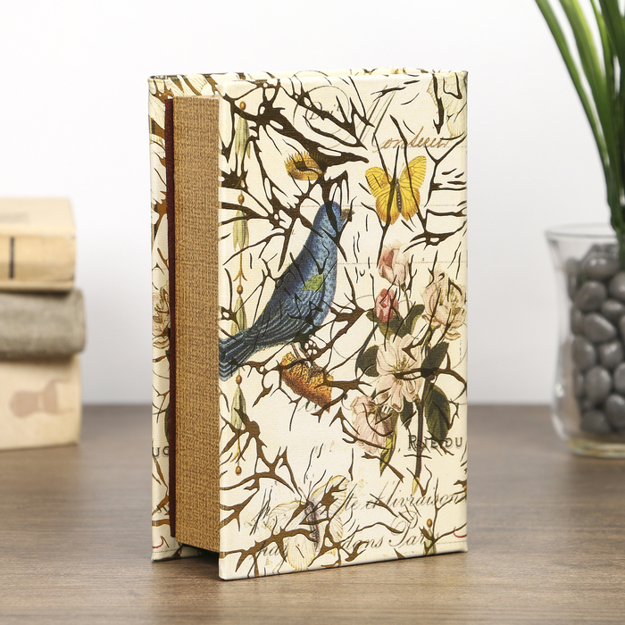 Шкатулка-книга дерево "Соловушка" 17х11х5 см