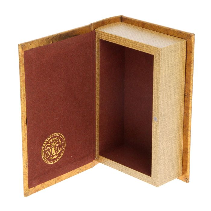 Шкатулка-книга дерево "Золотые розы" 17х11х5 см