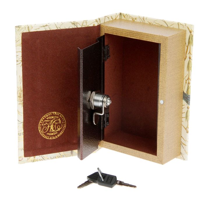 Сейф-книга дерево "Соловушка" 17х11х5 см