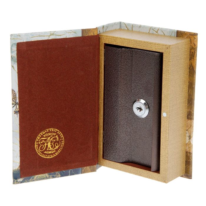 Сейф-книга дерево "Париж, золотой дождь" 17х11х5 см