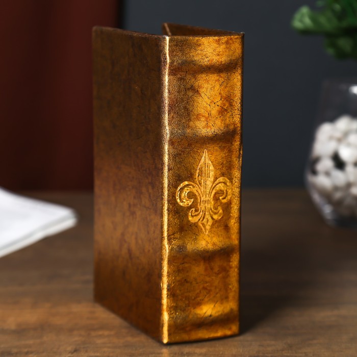 Сейф-книга дерево "Золотые розы" 17х11х5 см