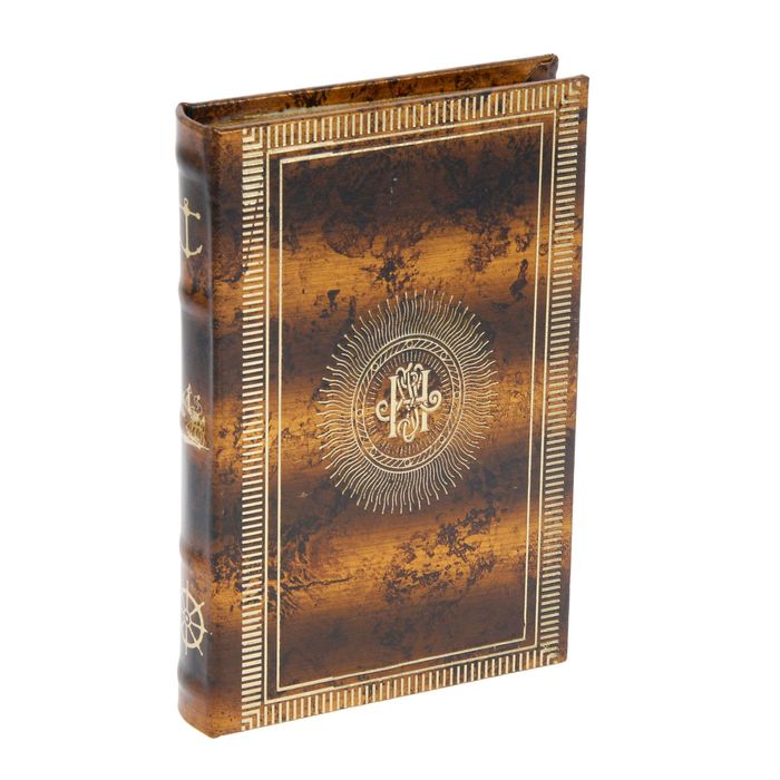 Шкатулка дерево книга "Монограмма" 21х14х3 см