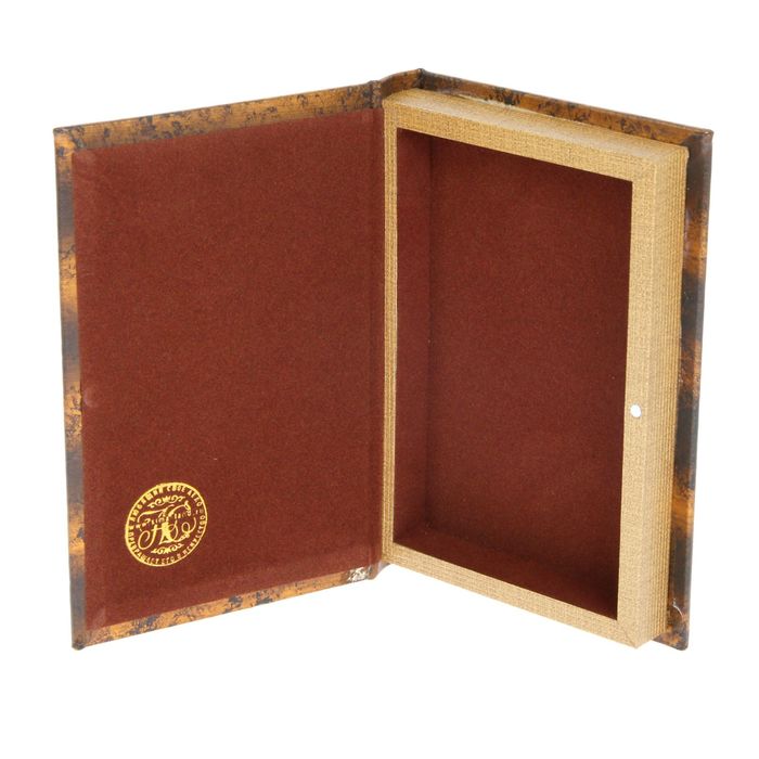 Шкатулка дерево книга "Монограмма" 21х14х3 см