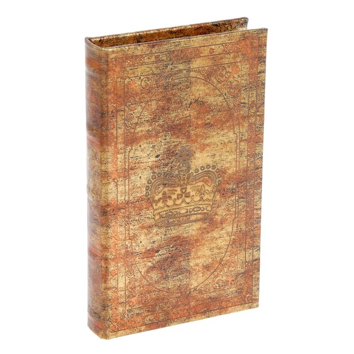 Шкатулка дерево книга "Корона" 21х13х3 см