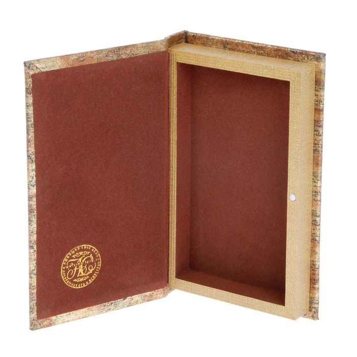Шкатулка дерево книга "Корона" 21х13х3 см