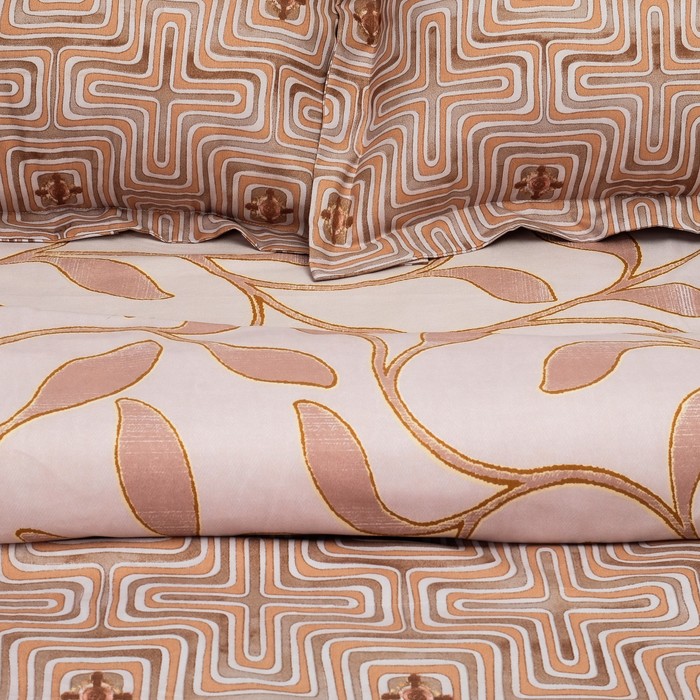 Постельное бельё "Этель" 1.5 сп. Африканский стиль, размер 150х210 см, 150х210 см, 50х70 ± 3 см - 2 шт.