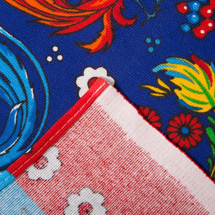 Полотенце рогожка Жар-птица 40*75 см голубой 160 гр/м хл.100%