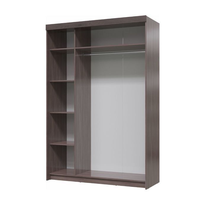 Шкаф-купе 2х дверный ПРЕЗЕНТ Бодега темый/светлый МДФ бодега темный